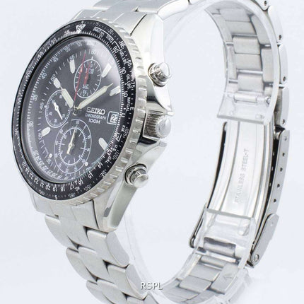 Refurbished Seiko Chronograph SND253 SND253P1 SND253P Flightmaster Pilot Quartz Men's Watch