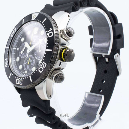 Refurbished Seiko Solar SSC021 SSC021P1 SSC021P Chronograph Diver's 200M Men's Watch