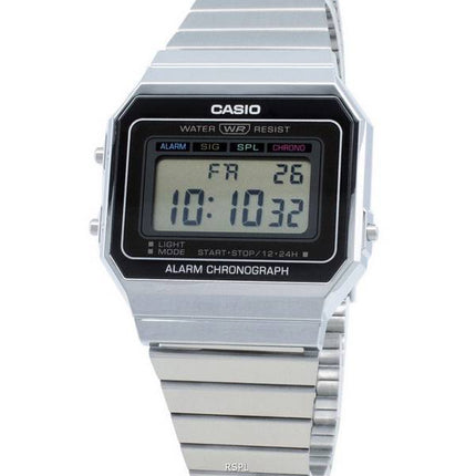 Refurbished Casio Vintage Digital Grey Dial Quartz A700W-1A A700W-1 Men's Watch