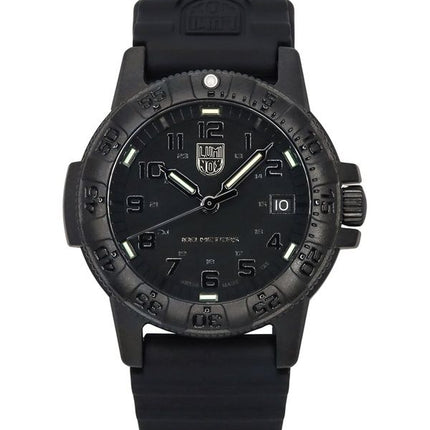 Refurbished Luminox Leatherback SEA Turtle Silicone Strap Black Dial Swiss Quartz XS.0301.BO.L 100M Men's Watch