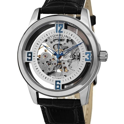 Refurbished Stuhrling Original Winchester Automatic Skeleton Dial 877.01 Men's Watch