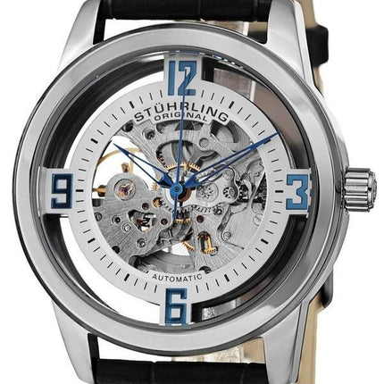 Refurbished Stuhrling Original Winchester Automatic Skeleton Dial 877.01 Men's Watch