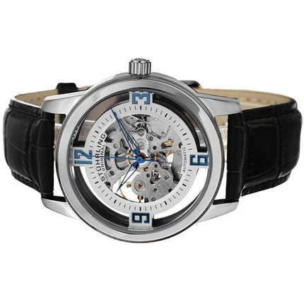 Refurbished Stuhrling Original Winchester Automatic Skeleton Dial 877.01 Men's Watch