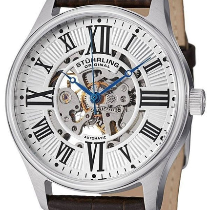 Refurbished Stuhrling Original Atrium Automatic Skeleton Dial 747.01 Men's Watch