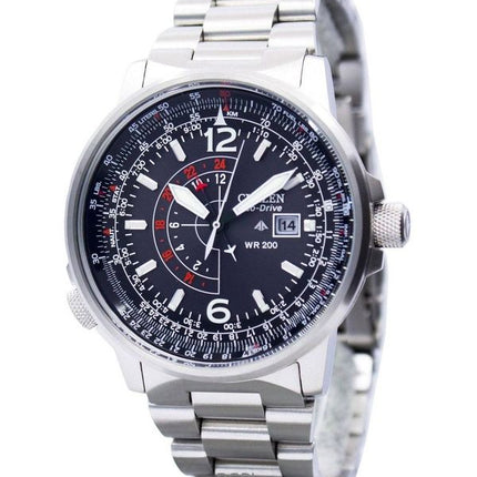 Refurbished Citizen Promaster Stainless Steel Black Dial Eco-Drive Diver's BJ7010-59E 200M Men's Watch