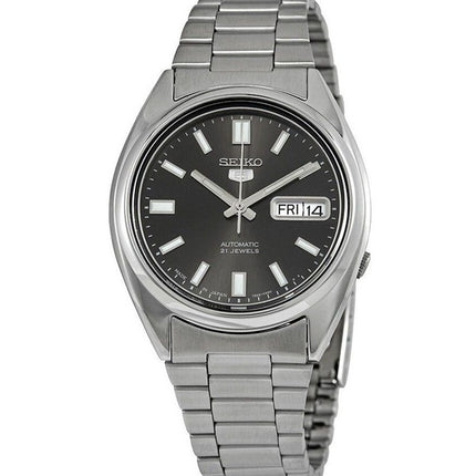 Refurbished Seiko 5 Stainless Steel Black Dial Automatic 21 Jewels SNXS79J1 Men's Watch