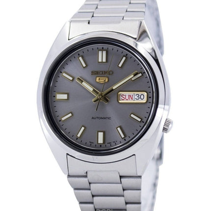 Refurbished Seiko 5 Stainless Steel Grey Dial Automatic 21 Jewels SNXS75K1 Men's Watch