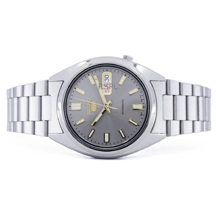 Refurbished Seiko 5 Stainless Steel Grey Dial Automatic 21 Jewels SNXS75K1 Men's Watch