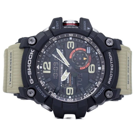 Refurbished Casio G-Shock Mudmaster Analog Digital Twin Sensor Resin Strap Black Dial Quartz GG-1000-1A5 200M Men's Watch