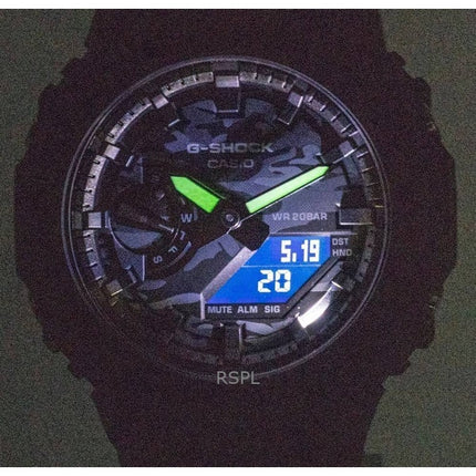 Refurbished Casio G-Shock Analog Digital Resin Strap Multicolor Dial Quartz GA-2100CA-8A 200M Men's Watch