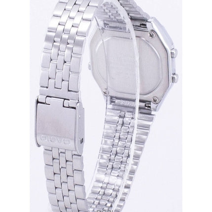 Refurbished Casio Vintage Youth Illuminator Digital Stainless Steel Quartz LA680WA-4C Women's Watch