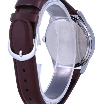 Refurbished Casio Analog Leather Strap Silver Dial Quartz MTP-V005L-7B5 Men's Watch