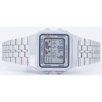 Refurbished Casio Vintage Digital Stainless Steel Quartz A500WA-7DF Men's Watch