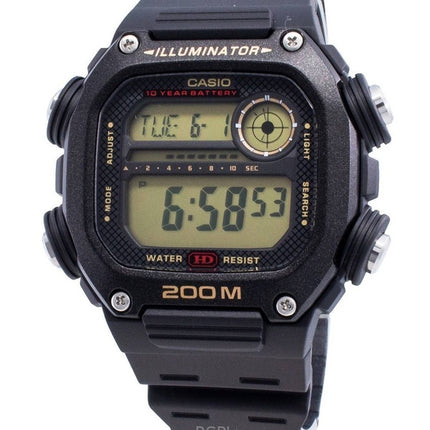 Refurbished Casio Digital Rubber Strap Quartz DW-291H-9AV 200M Men's Watch