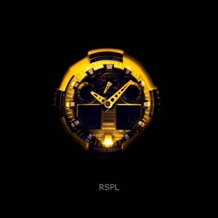 Refurbished Casio G-Shock Analog Digital Resin Strap Black Dial Quartz GA-100A-9ADR 200M Men's Watch