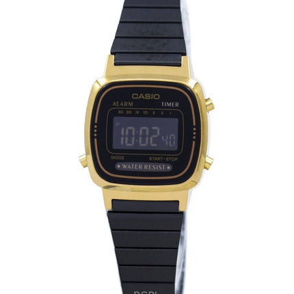 Refurbished Casio Vintage Digital Stainless Steel Quartz LA670WEGB-1B Women's Watch