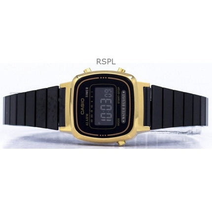Refurbished Casio Vintage Digital Stainless Steel Quartz LA670WEGB-1B Women's Watch