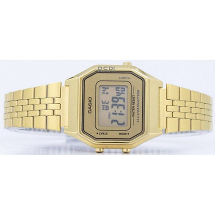 Refurbished Casio Digital Stainless Steel Quartz LA680WGA-9DF Women's Watch