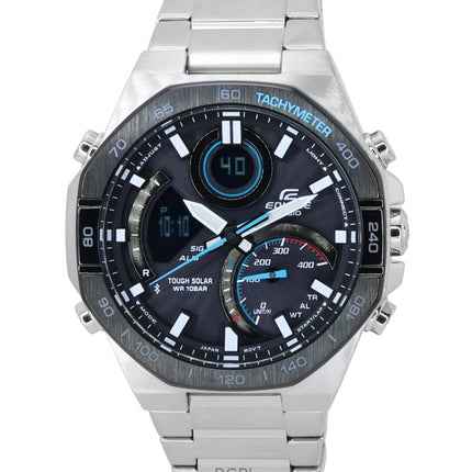Refurbished Casio Edifice Mobile Link Analog Digital Grey Dial Solar ECB-950DB-1A 100M Men's Watch
