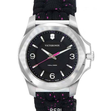 Victorinox I.N.O.X. V Stainless Steel Black Dial Quartz 241918 100M Women's Watch