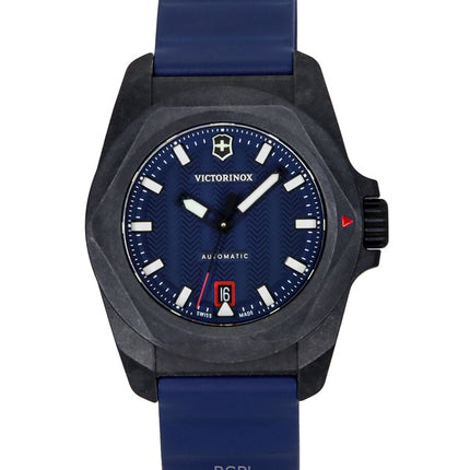 Victorinox I.N.O.X Rubber Strap Blue Dial Automatic Diver's 242022-1 200M Men's Watch With Gift Set