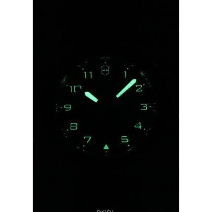 Victorinox Swiss Army Chronograph Leather Strap Black Dial Quartz 242046 100M Men's Watch