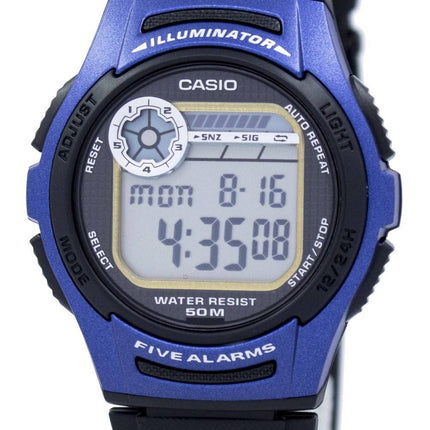 Casio Youth Digital 5 Alarms Illuminator W-213-2AVDF W213-2AVDF Men's Watch