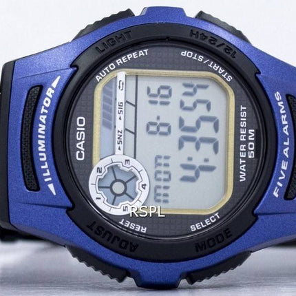 Casio Youth Digital 5 Alarms Illuminator W-213-2AVDF W213-2AVDF Men's Watch