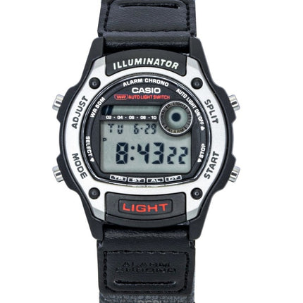 Casio Standard Digital Leather And Cloth Strap Quartz W-220HF-8AV Unisex Watch