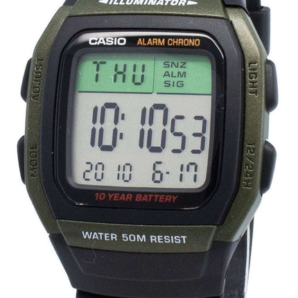 Casio Youth W-96H-3AV W96H-3AV Dual Time Chrono 10 Years Battery Men's Watch