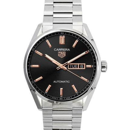 Tag Heuer Carrera Stainless Steel Black Dial Automatic WBN2013.BA0640 100M Men's Watch