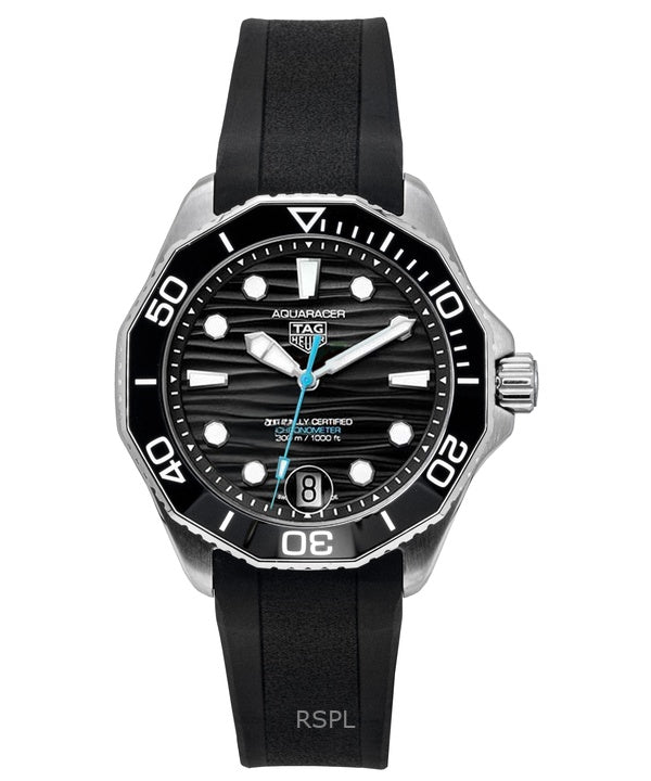 Tag Heuer Aquaracer Rubber Strap Black Dial Automatic Diver's WBP5110.FT6257 300M Men's Watch