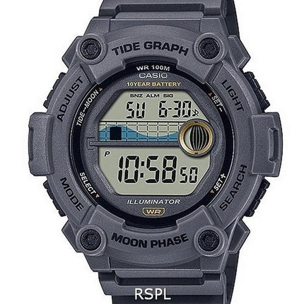 Casio Youth Tide GraphMoon Phase Digital WS-1300H-8AV WS1300H-8 100M Mens Watch
