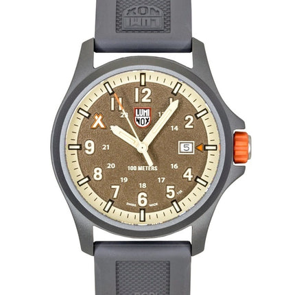Luminox Bear Grylls Survival Land Rubber Strap Brown Dial Quartz XB.3716 100M Men's Watch