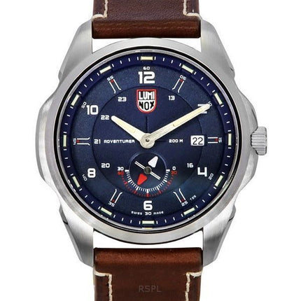 Luminox Atacama Adventurer Field Leather Strap Blue Dial Quartz Diver's XL.1763 200M Men's Watch