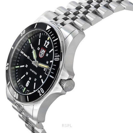 Luminox Sport Timer Stainless Steel Black Dial Quartz XS.0911 100M Mens Watch