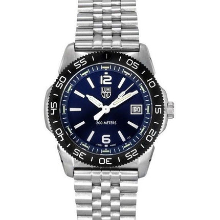 Luminox Pacific Diver Ripple Stainless Steel Blue Dial Quartz XS.3123M.SET 200M Men's Watch With Extra Strap