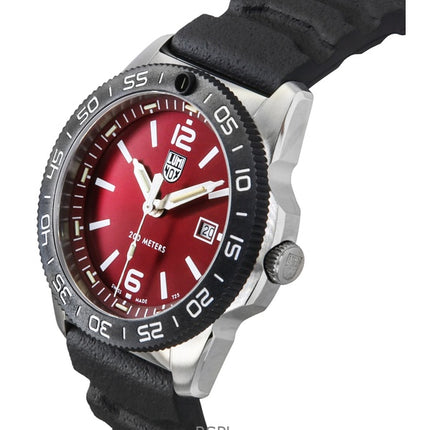 Luminox Pacific Diver Rubber Strap Red Dial Quartz XS.3135 200M Men's Watch