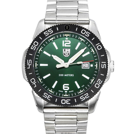 Luminox Pacific Diver Stainless Steel Green Dial Quartz XS.3137 200M Men's Watch