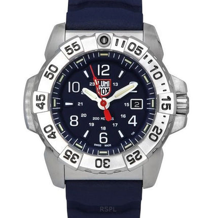Luminox Navy Seal Rubber Strap Blue Dial Quartz Diver's XS.3253 200M Men's Watch