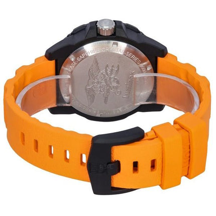 Luminox Navy Seal Orange Rubber Strap Blue Dial Quartz Diver's XS.3603 200M Men's Watch