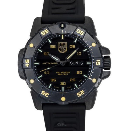 Luminox Master Carbon SEAL Limited Edition Rubber Strap Black Dial Automatic Divers XS.3865.GOLD 200M Mens Watch