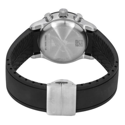 Zeppelin Night Cruise Chronograph Rubber Strap Red Dial Quartz 72885KB 100M Men's Watch
