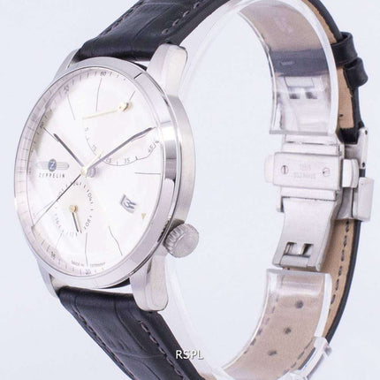 Zeppelin Series Flatline Power Reserve Germany Made 7366-4 73664 Men's Watch