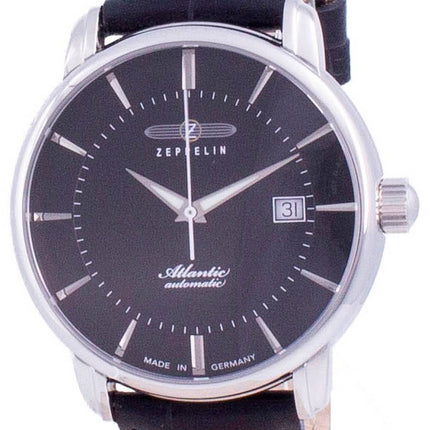Zeppelin Atlantic Black Dial Automatic 8452-2 84522 Mens Watch