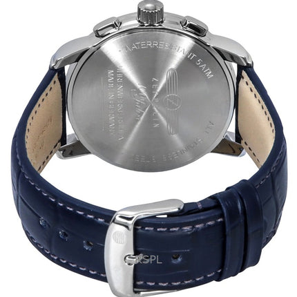 Zeppelin 100 Jahre Chronograph Leather Strap Blue Dial Quartz 86703 Men's Watch