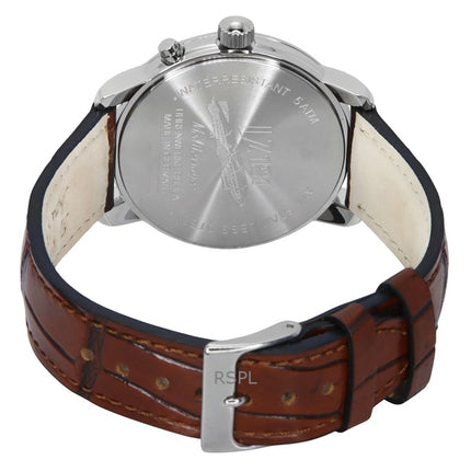 Zeppelin Mediterranean Moon Phase Leather Strap Beige Dial Quartz 96365 Men's Watch