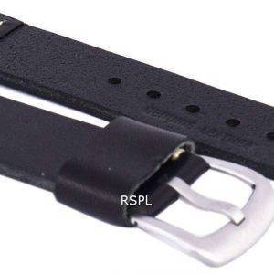 Black Ratio Brand Leather Strap 22mm