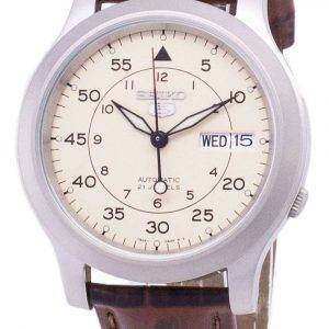 Seiko 5 Military SNK803K2-SS2 Automatic Brown Leather Strap Men's Watch