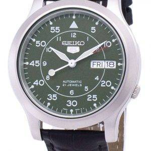 Seiko 5 Military SNK805K2-SS1 Automatic Black Leather Strap Men's Watch